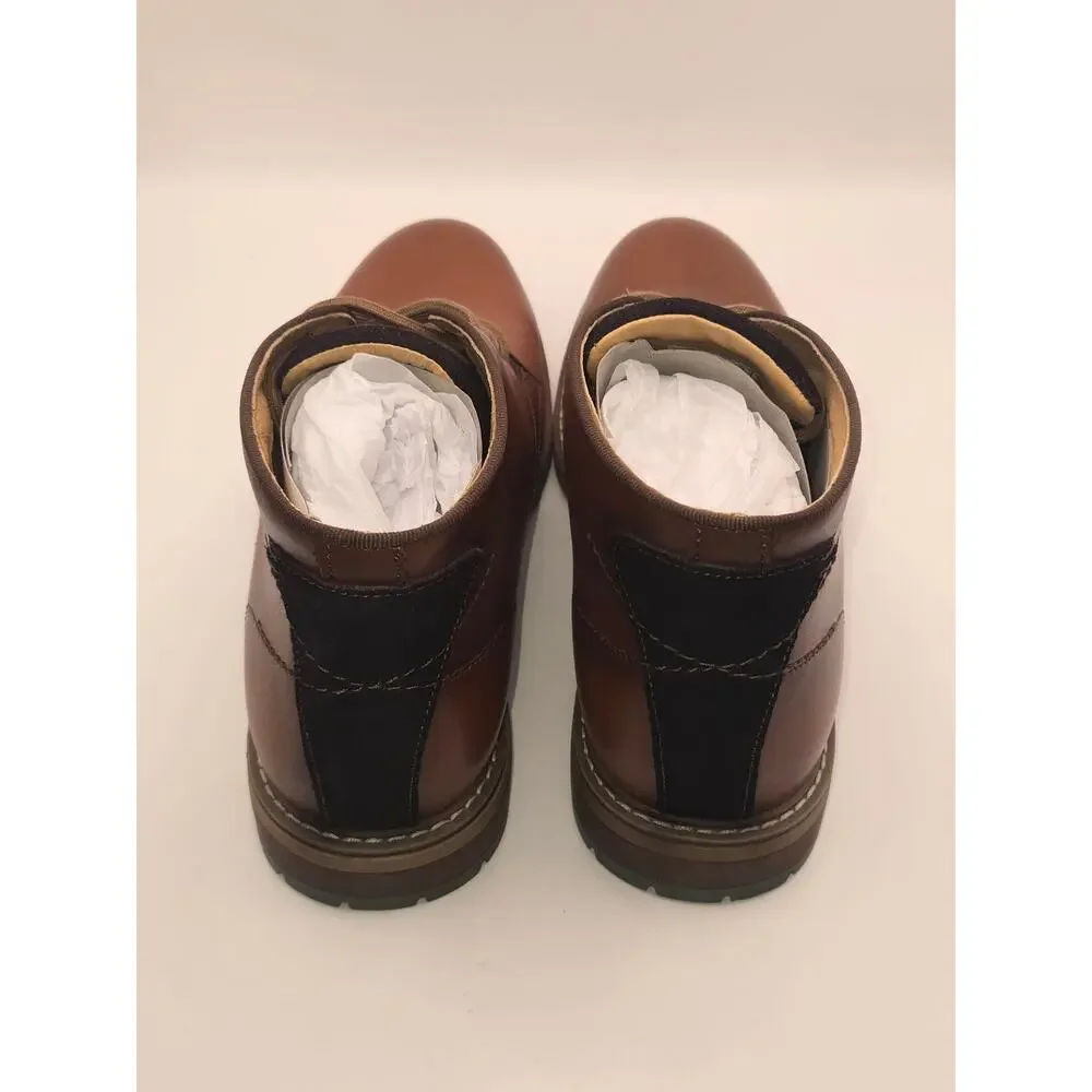 Men’s Brown Leather Chukka Oxford Dress Boots Size 9.5 New Without Box